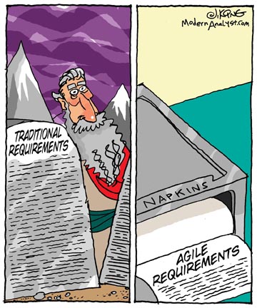 Humor - Cartoon: Traditional vs. Agile Requirements